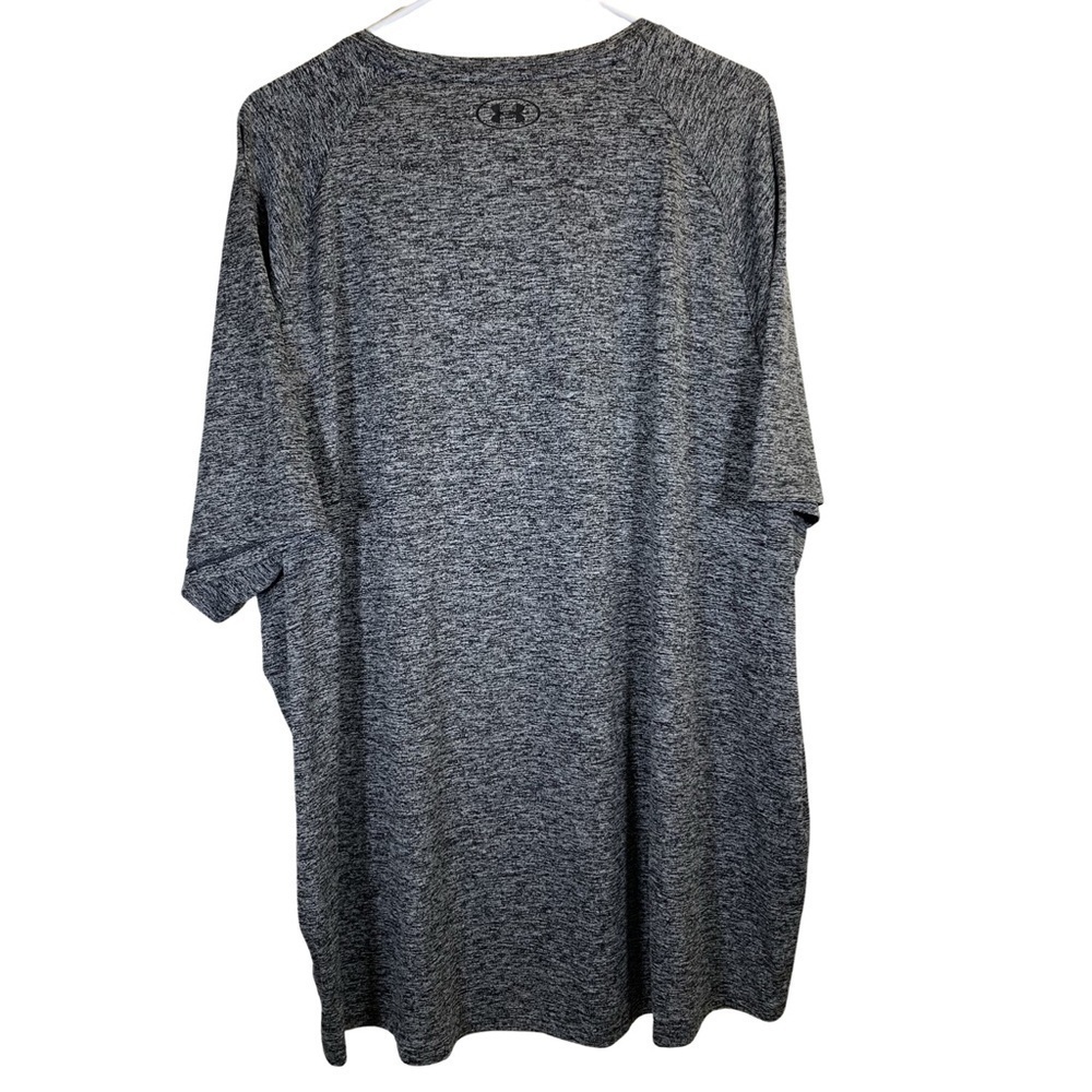 Under Armour Spaced-Day Gray Tech Tee, Men's 4XL - Picture 2 of 4